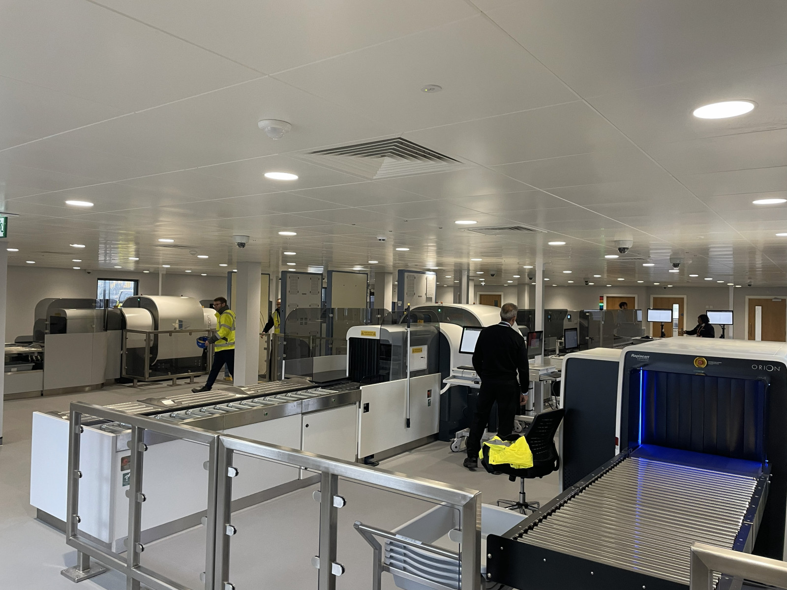 Baggage-check area at the East Midlands Airport