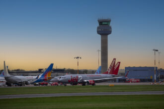 Aircraft stationed at the East Midlands Airport