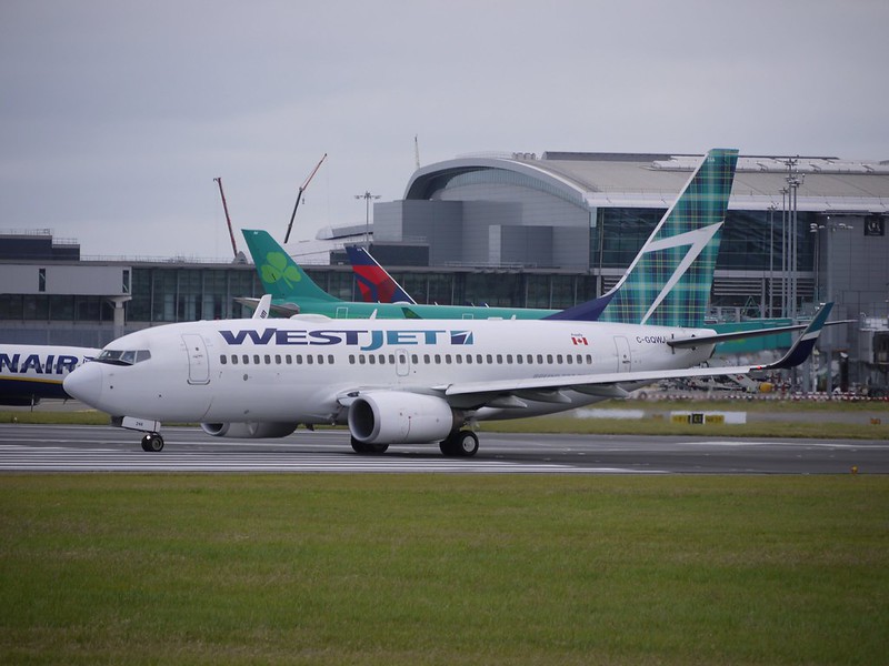 West Jet B737-700 pre take off -Dublin Airport