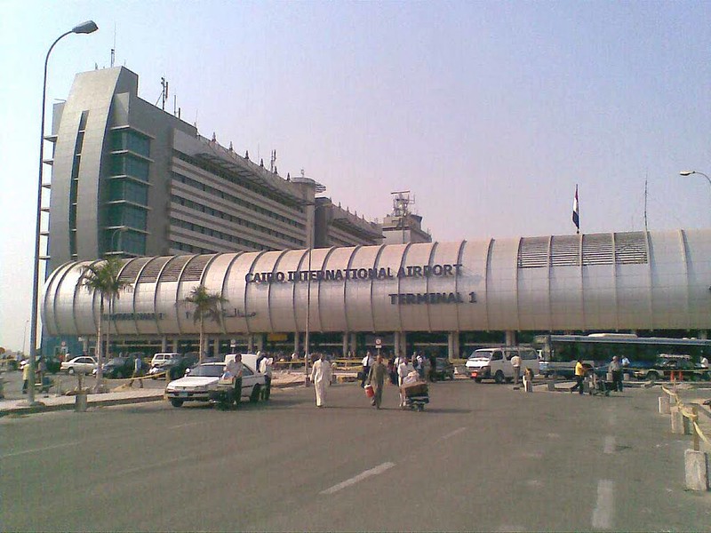 Exterior of Cairo International Airport.