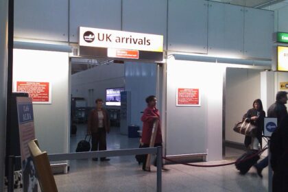 Arrivals at London Stansted Airport