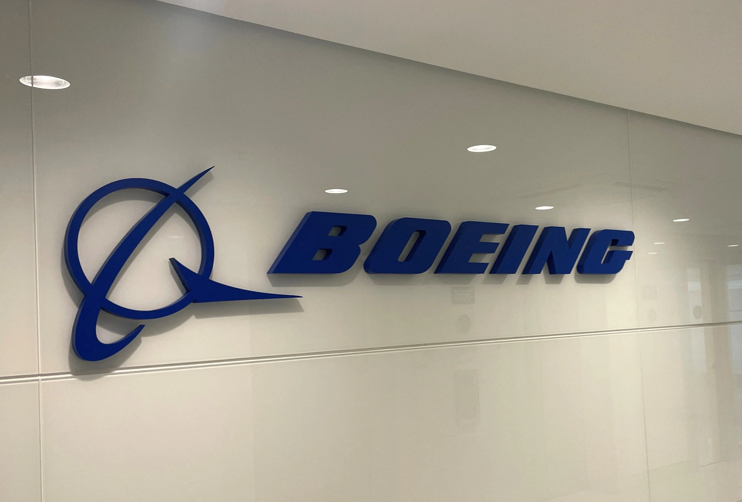 Boeing office interior at the Engineering and Technology Center in Sao Paulo, Brazil.