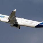 A Discover Airlines Airbus A330 aircraft in flight.