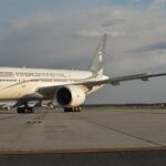 Ceiba Intercontinental aircraft on the ground.