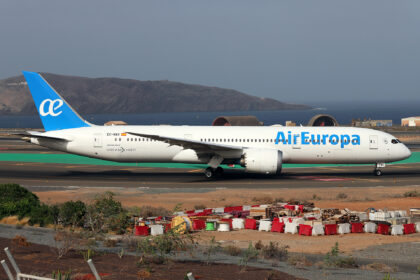 Boeing 787-9 Dreamliner at Gran Canaria Airport.
