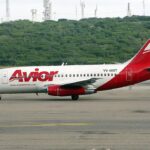 An Avior Airlines Boeing 737-2Y5 on the ground.