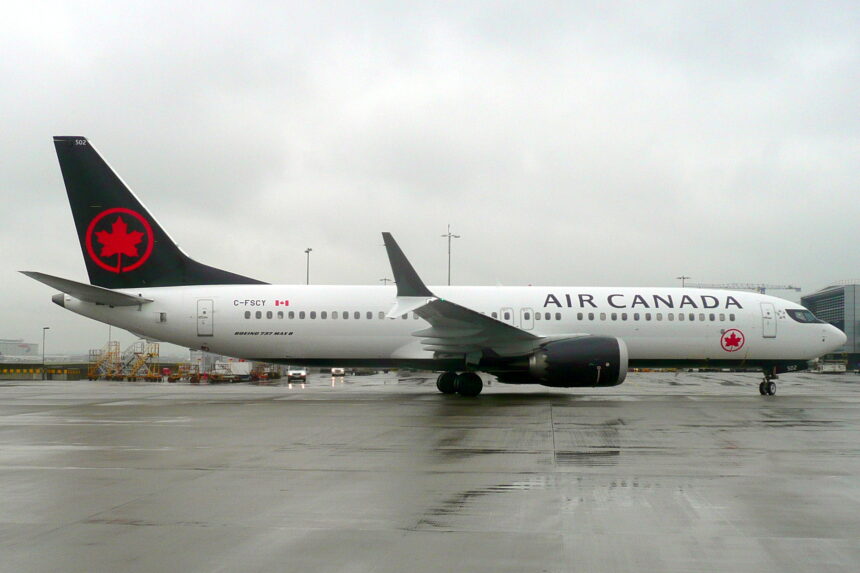 Air Canada B737-8-MAX at LHR