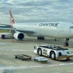 Qantas A330 stationed at Brisbane Airport