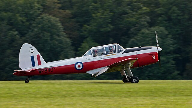 DHC-1-Chipmunk taking flight. 