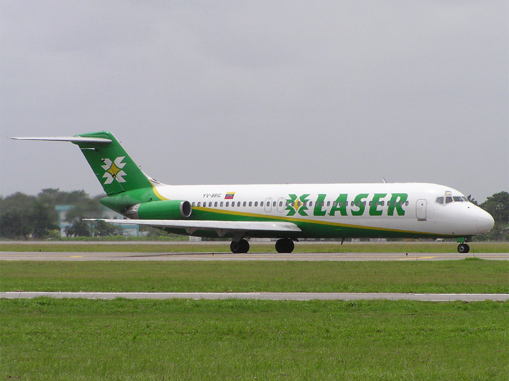 A Laser Airlines aircraft, one of the carriers seeking to re-enter the U.S.-Venezuela market.