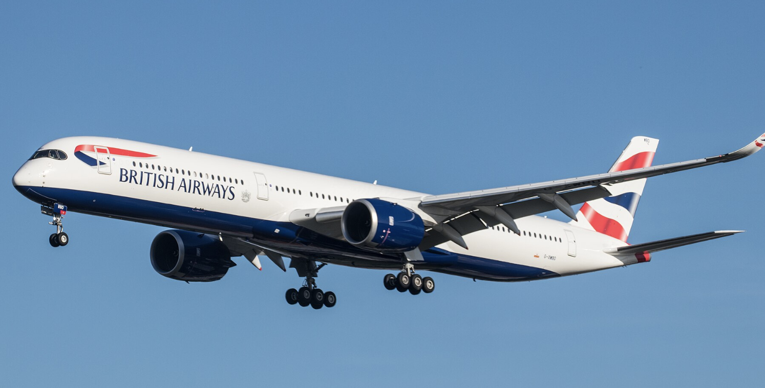British Airways A350 mid-air