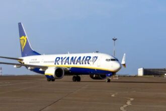 Ryanair stationed at Cardiff Airport
