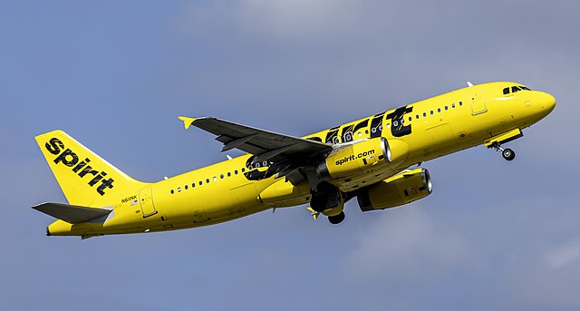 Spirit airlines aircraft 
