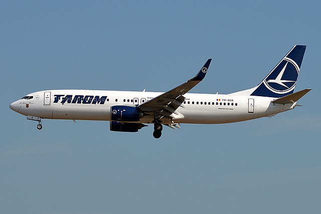 An image of an TAROM Boeing 737-82R Aircraft
