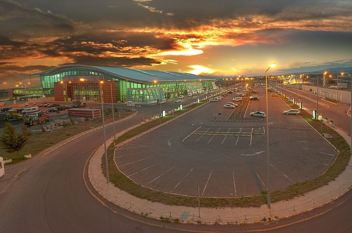 Tbilisi International Airport (TBS), where an Air France emergency diversion involving Air France Flight AF183 landed during a Bangkok to Paris service.