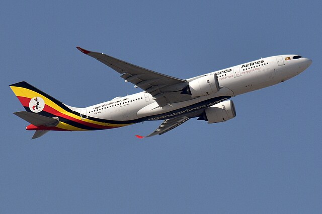 Uganda airlines aircraft