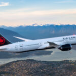 An Air Canada Boeing 787-9 in flight