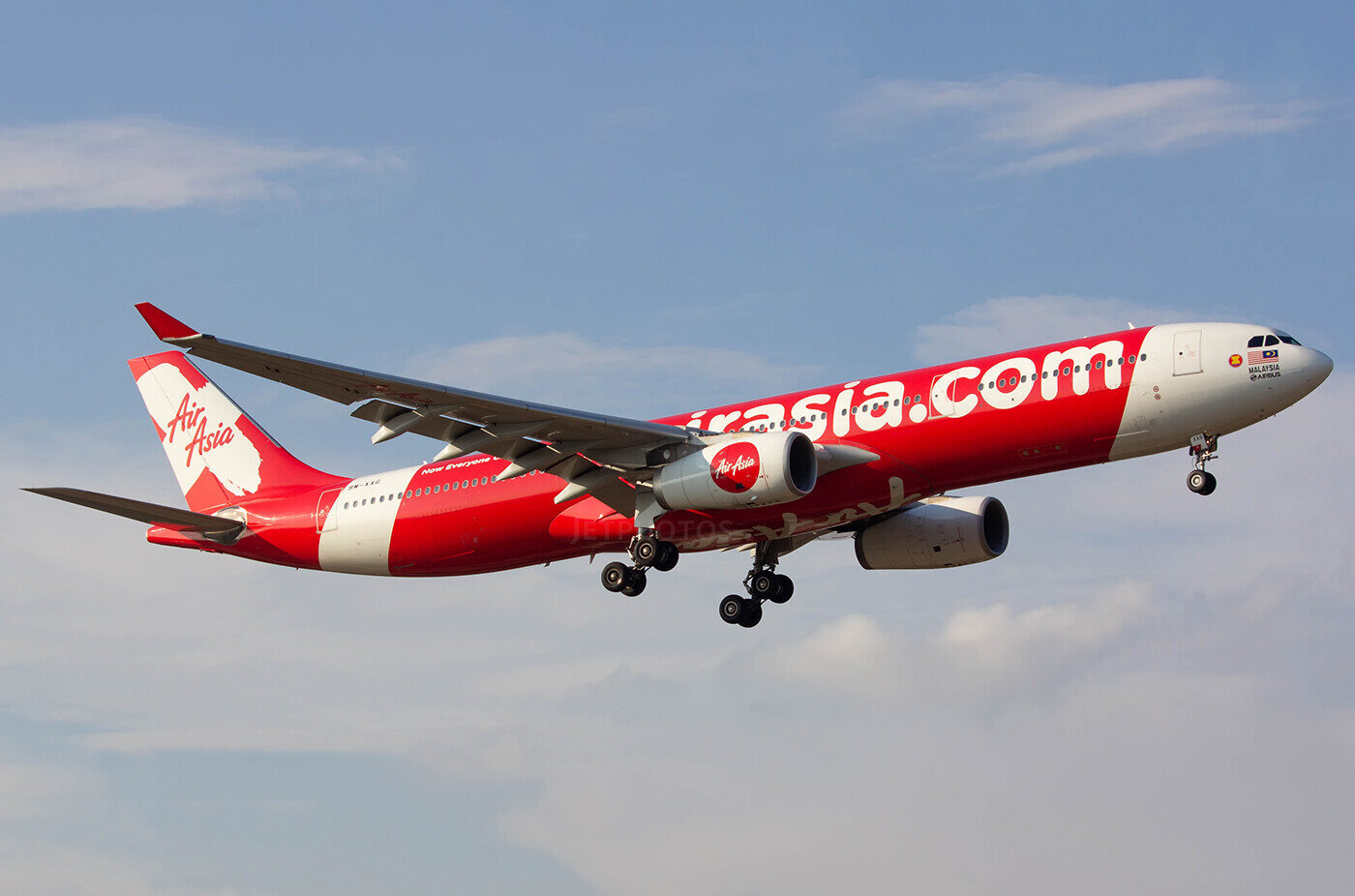 AirAsia Airbus A330-300 in flight