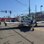 Aftermath of emergency crash landing in Georgia