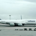 Lufthansa aircraft in Frankfurt, Germany
