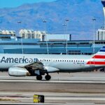 American Airline A320-232 at Las Vegas McCarran International Airport