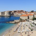 Panoramic image of the Old City Dubrovnik, taken from outside the walls in 2017.