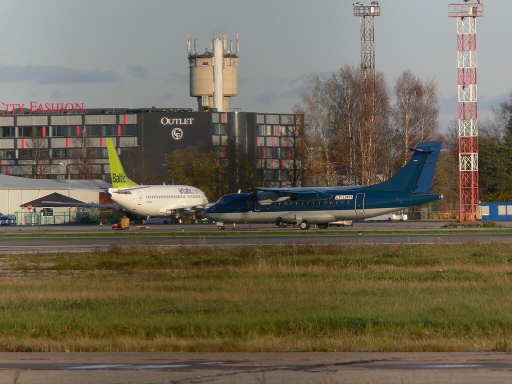 Riga International Airport, taken from the west side of Riga airport in 2008.