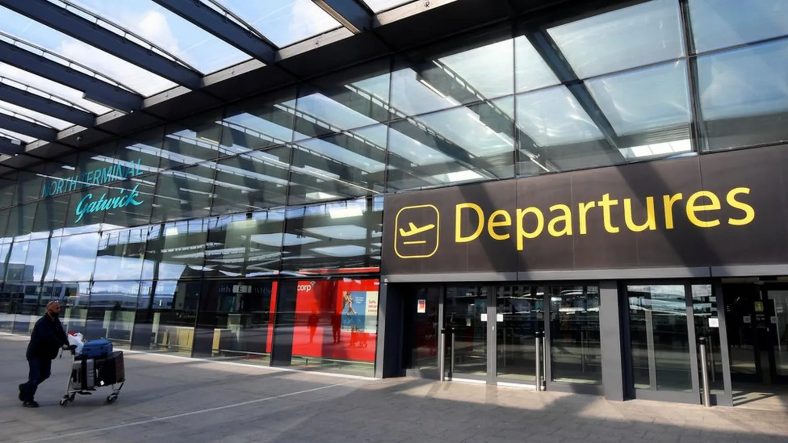 departures at Gatwick Airport north terminal