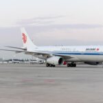 An Air China Airbus A330 on a runway