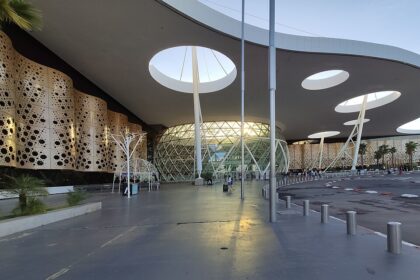 Entrance of Marrakech Airport, taken in October 2019.
