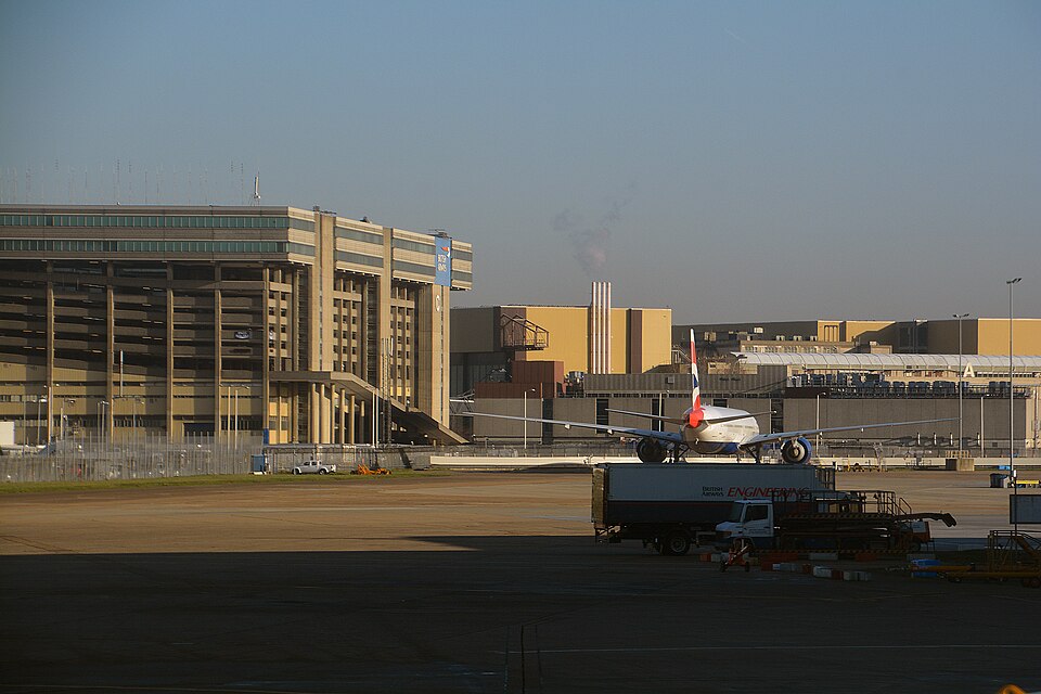 London Heathrow Airport, taken on the airstrip in 2017.