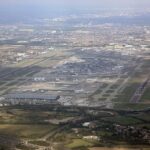 Bird's-eye view of London Heathrow Airport taken in 2009.