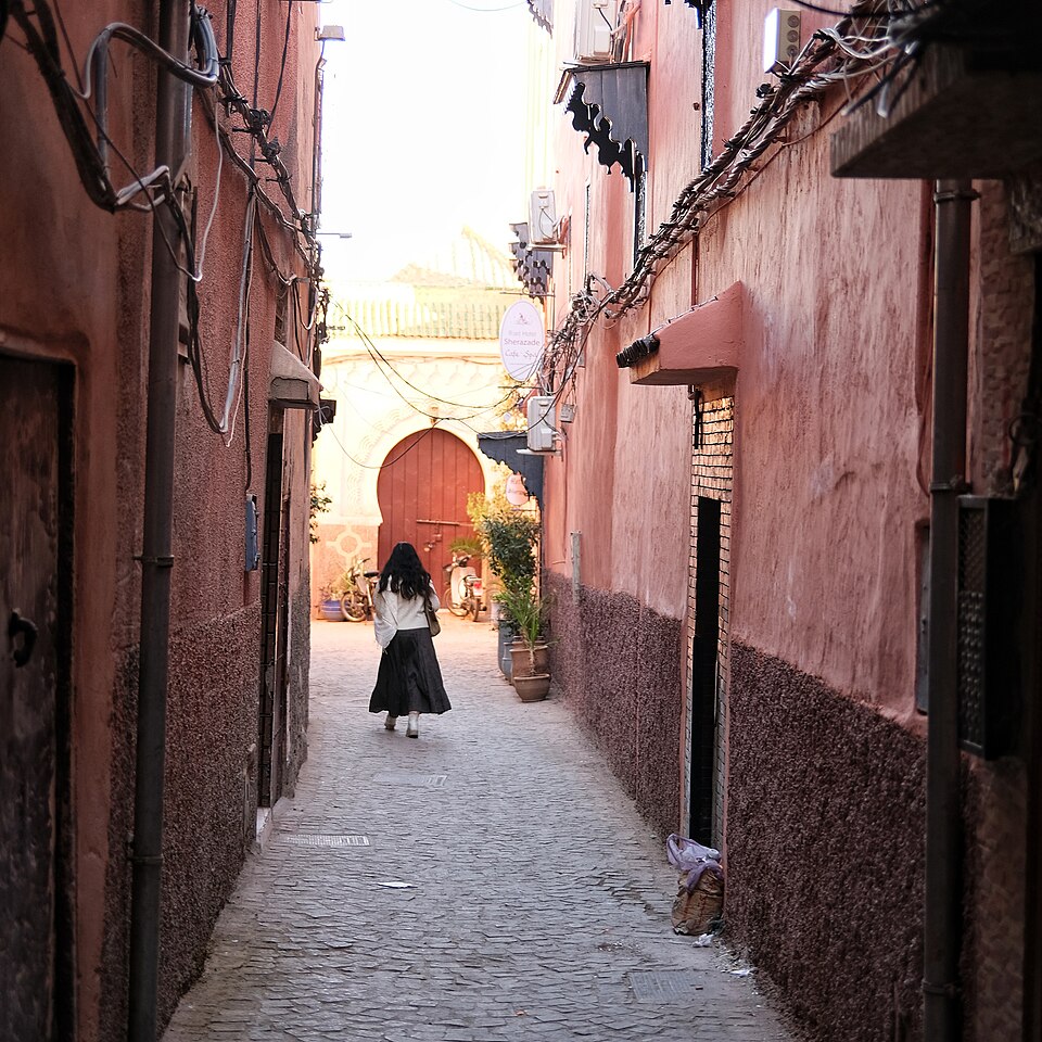 Alleyway in the Medina of Marrakech, taken in January 2024