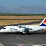 Airlink flight on runway