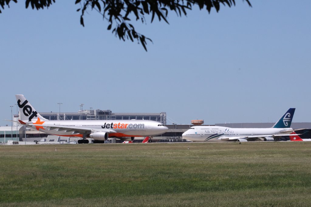 Air New Zealand and Jetstar aircraft 