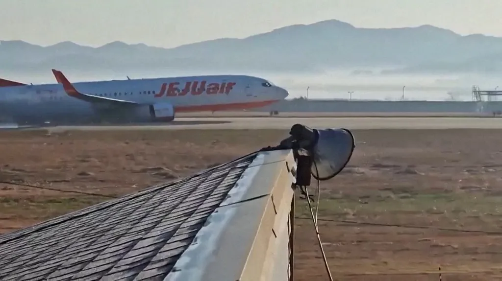 A plane on a runway