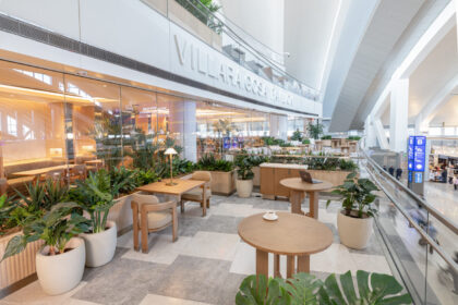 Interior of Korean Air's flagship lounge at Los Angeles International Airport