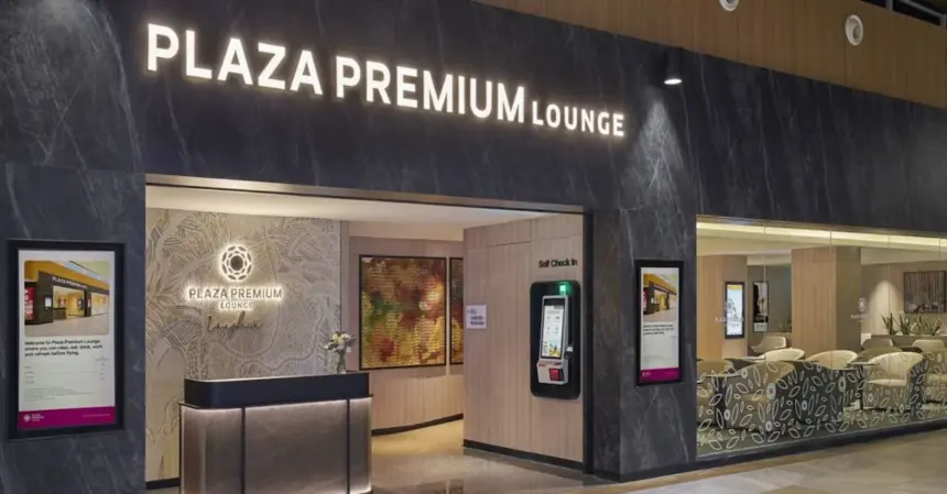 Façade of the Plaza Premium Lounge at Langkawi Airport
