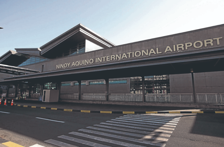 Exterior of Manila Airport building.