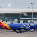 A Southwest Airlines plane at an airport