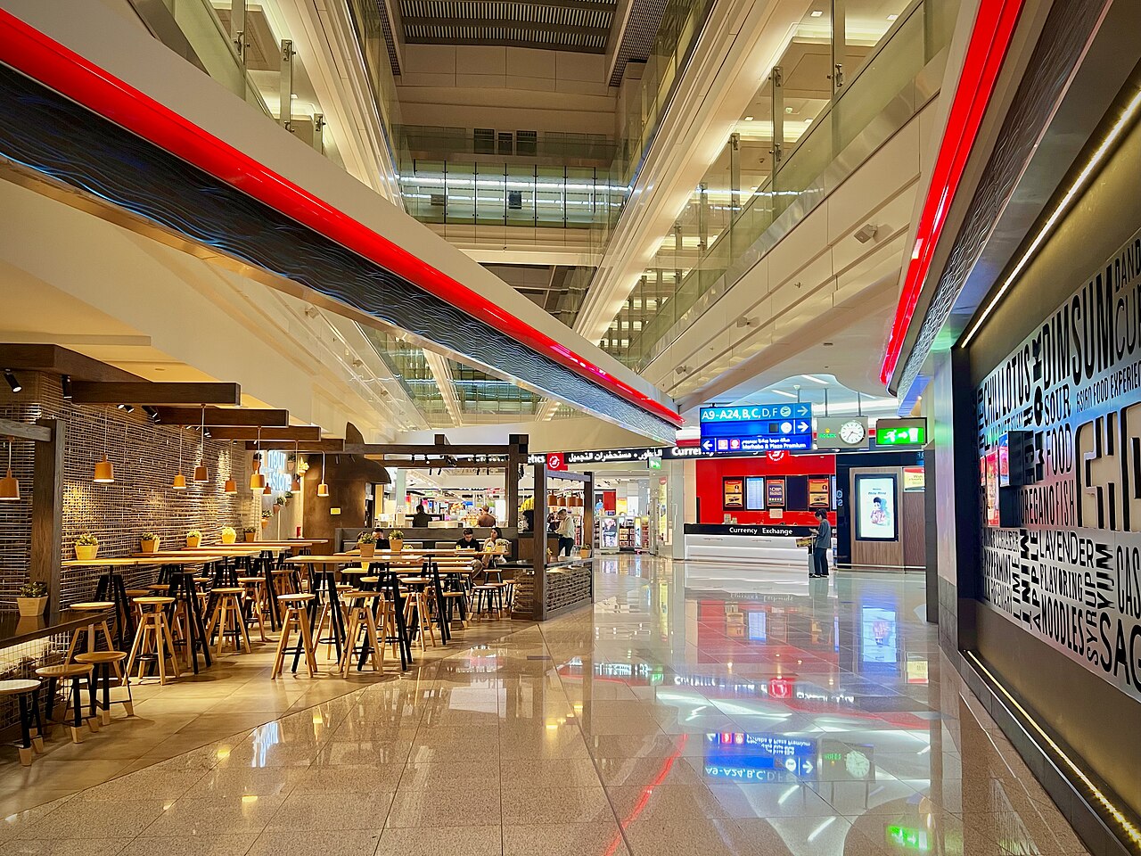 photo from inside Dubai airport