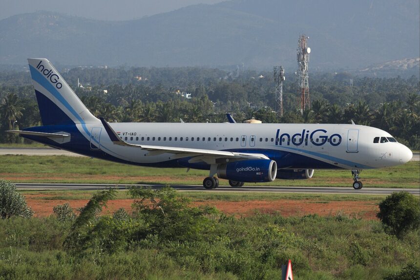 IndiGo plane on ground