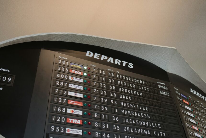 Departures board