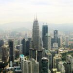 An architechtural view of Kuala Lumpur, Malaysia.