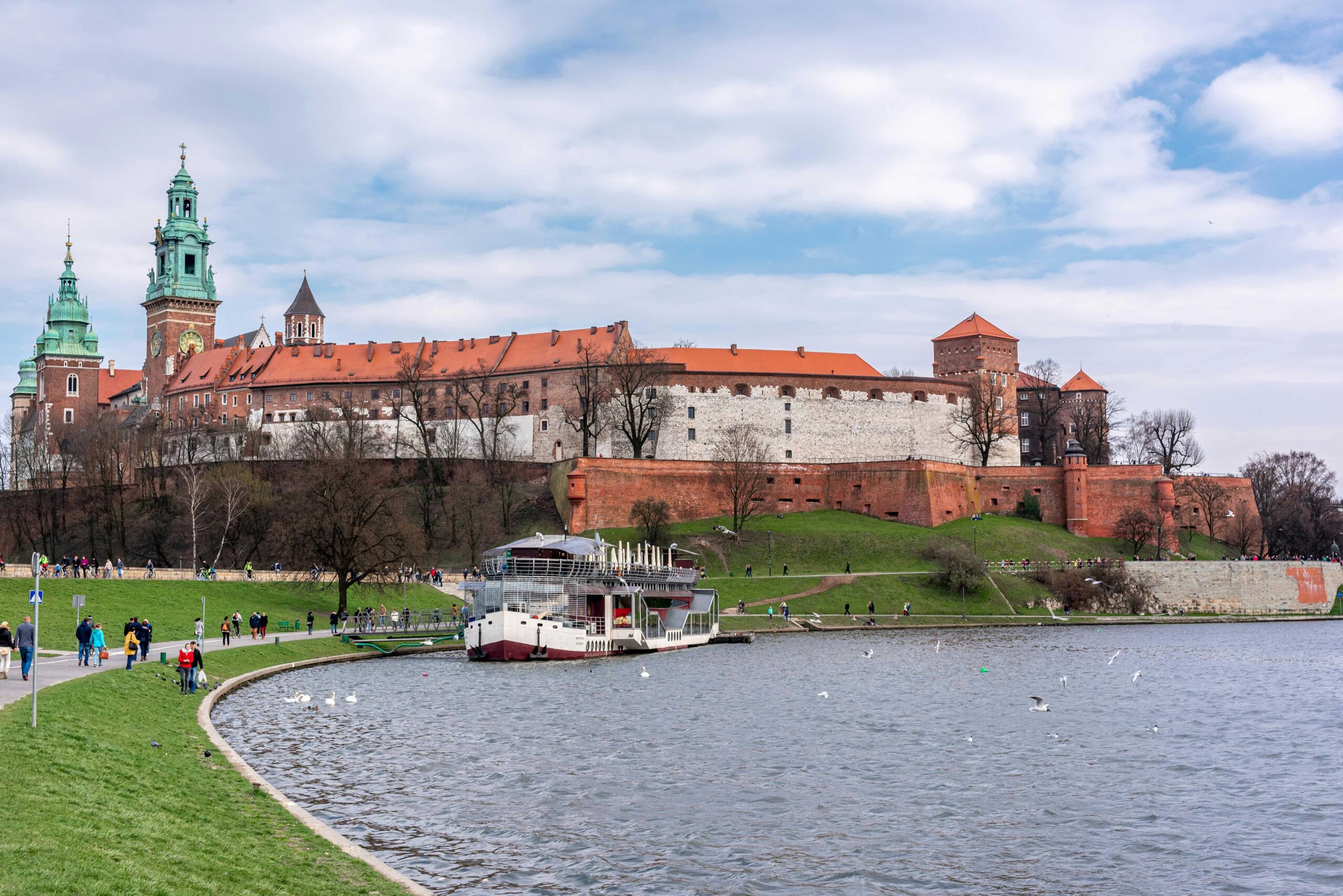 Beautiful View of Wawel Castle by Vistula River