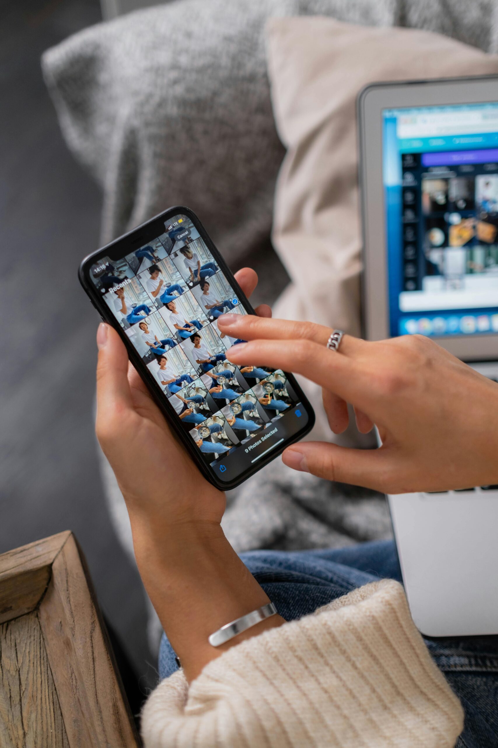 Person Holding Black Smartphone