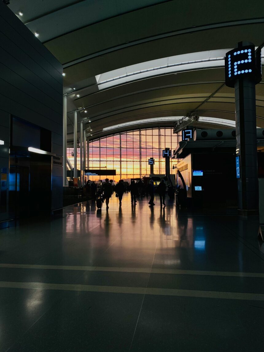 Interior of an Airport Terminal