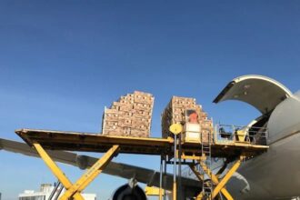 Flower cargo at Maastricht Aachen Airport