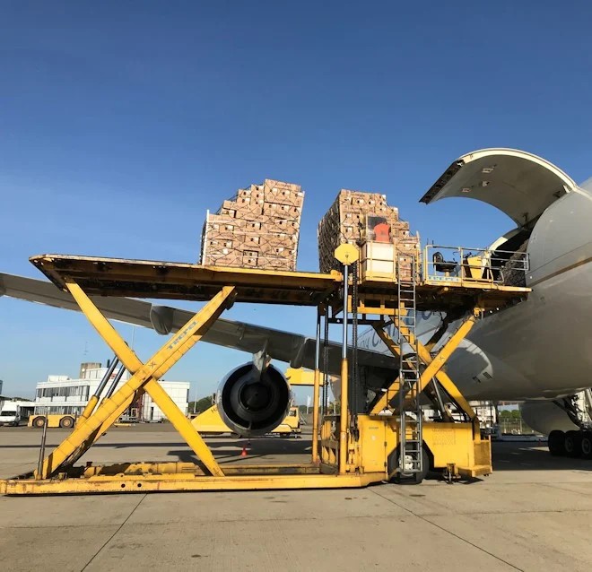 Flower cargo at Maastricht Aachen Airport