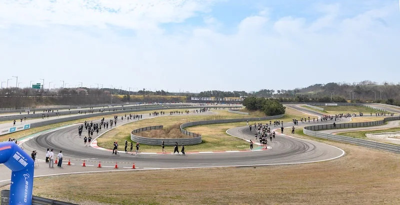 The running track at the "We Run" charity event